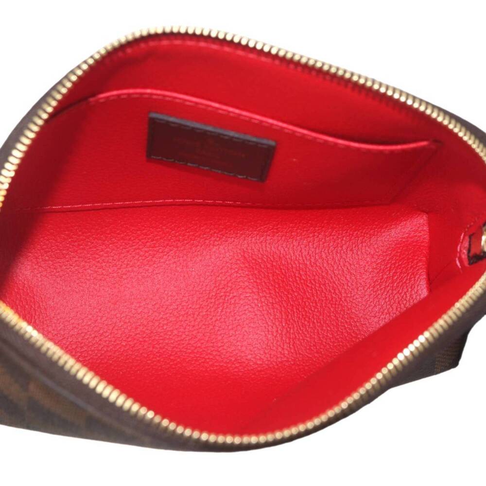 LOUIS VUITTON Authentic Brown Damier Pochette Pouch - Picture 6 of 9